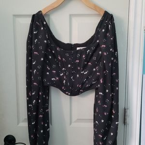 House of CB puffsleeve corset top